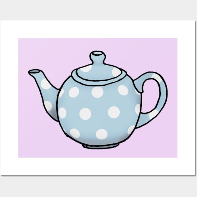 Blue Betty Teapot Wall Art by sara99